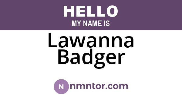 Lawanna Badger