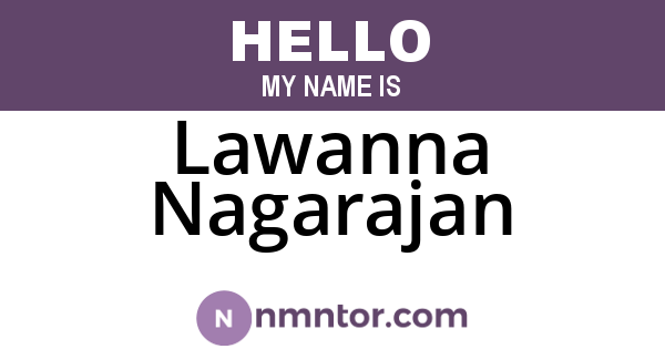 Lawanna Nagarajan