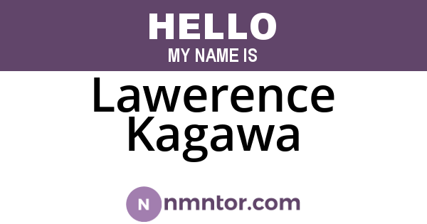 Lawerence Kagawa