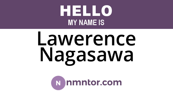 Lawerence Nagasawa