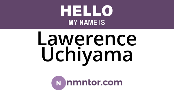 Lawerence Uchiyama