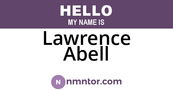 Lawrence Abell