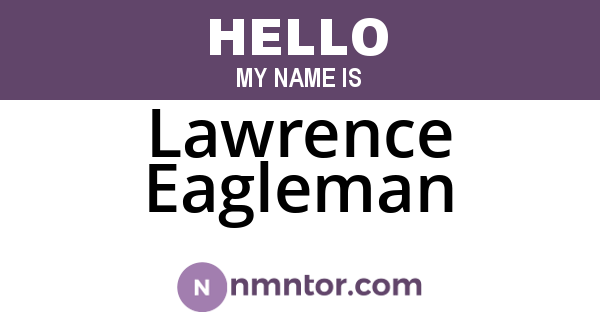 Lawrence Eagleman