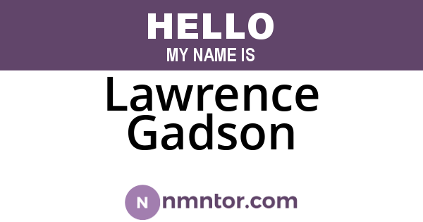 Lawrence Gadson