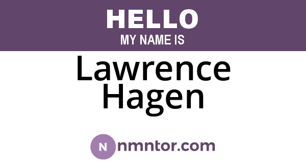 Lawrence Hagen