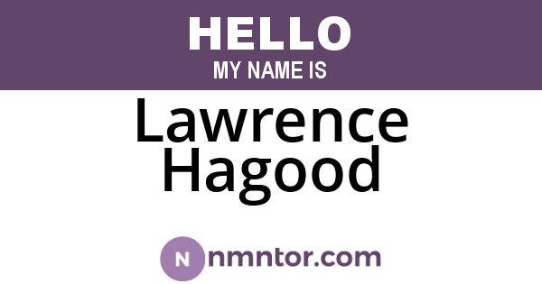 Lawrence Hagood