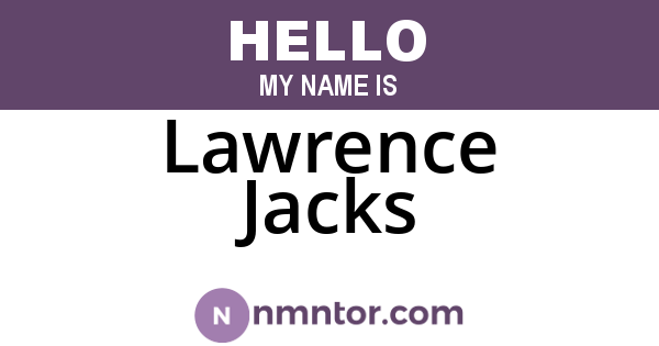 Lawrence Jacks