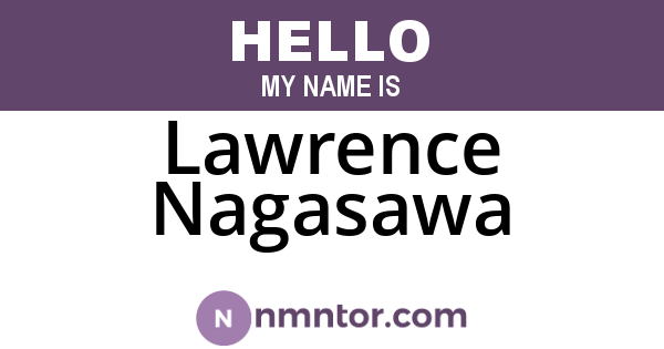 Lawrence Nagasawa