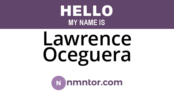 Lawrence Oceguera