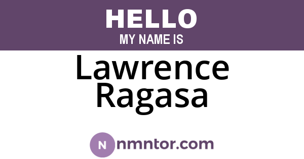 Lawrence Ragasa