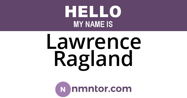 Lawrence Ragland