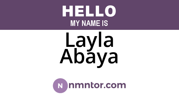 Layla Abaya