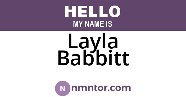 Layla Babbitt