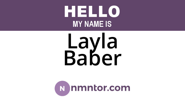 Layla Baber