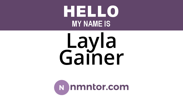 Layla Gainer