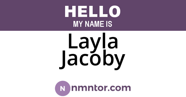 Layla Jacoby