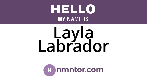 Layla Labrador