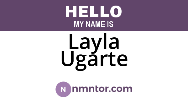Layla Ugarte