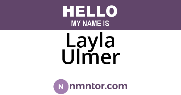 Layla Ulmer
