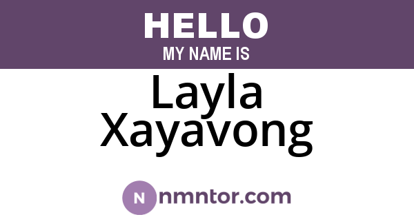 Layla Xayavong