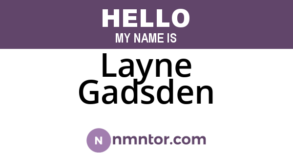 Layne Gadsden