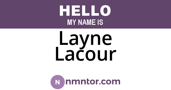 Layne Lacour
