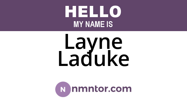 Layne Laduke