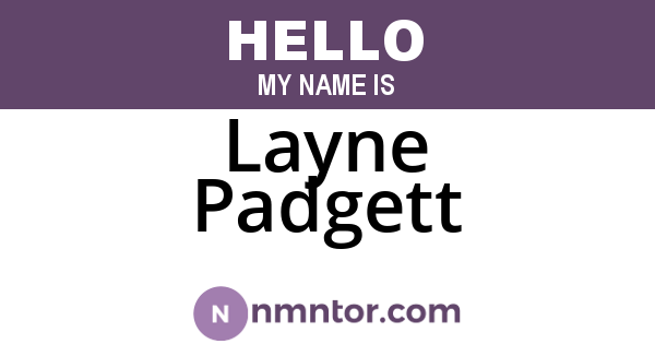 Layne Padgett