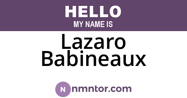 Lazaro Babineaux