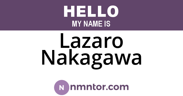 Lazaro Nakagawa
