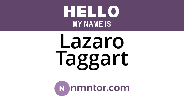 Lazaro Taggart