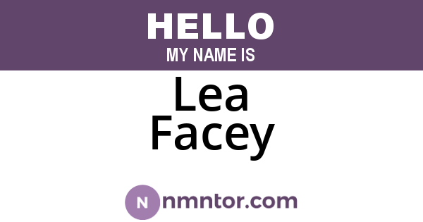 Lea Facey