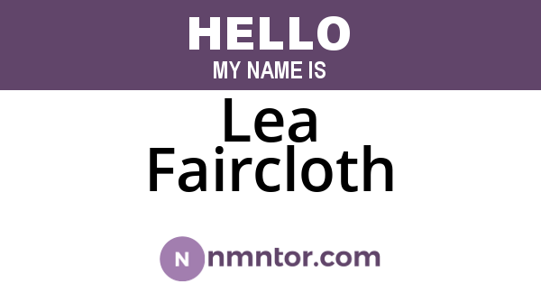 Lea Faircloth