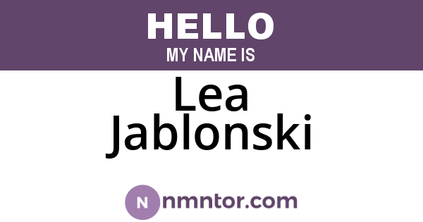 Lea Jablonski
