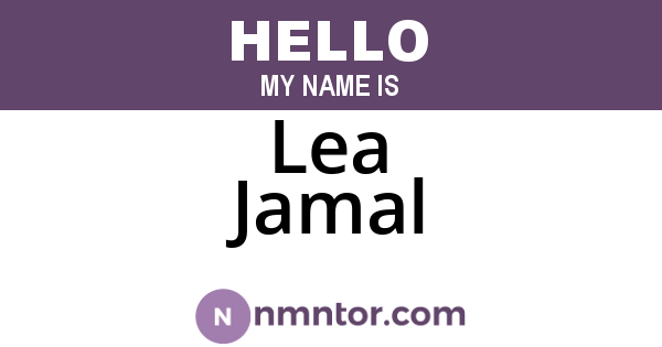 Lea Jamal