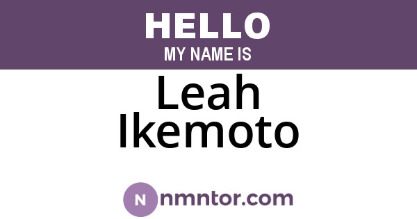 Leah Ikemoto