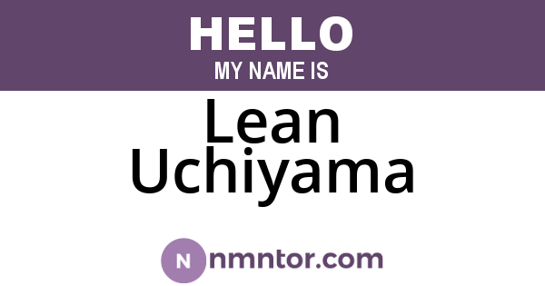 Lean Uchiyama