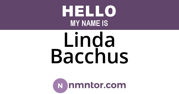 Linda Bacchus