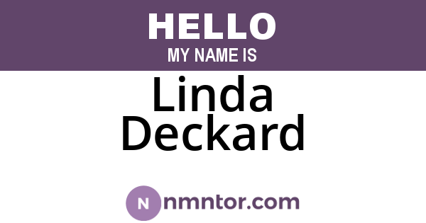 Linda Deckard
