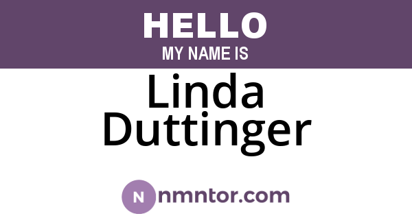 Linda Duttinger