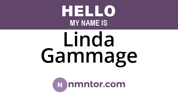 Linda Gammage