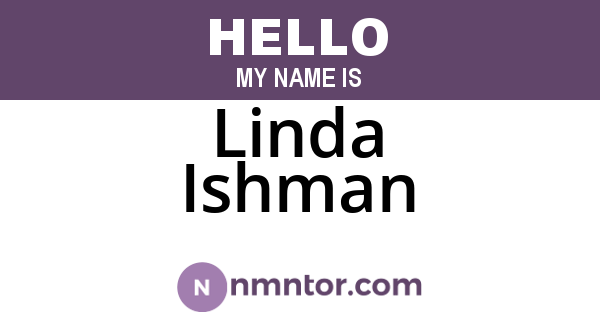 Linda Ishman