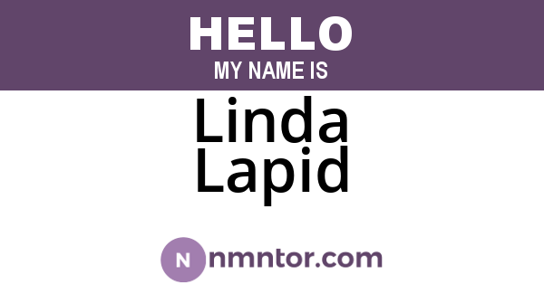 Linda Lapid
