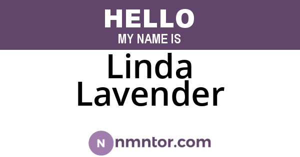 Linda Lavender