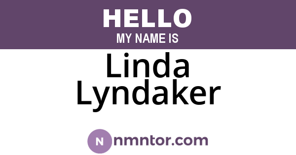 Linda Lyndaker