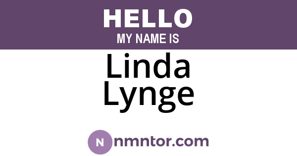 Linda Lynge
