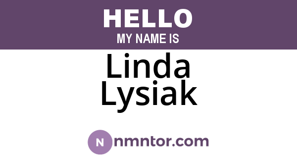 Linda Lysiak