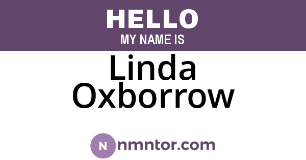 Linda Oxborrow