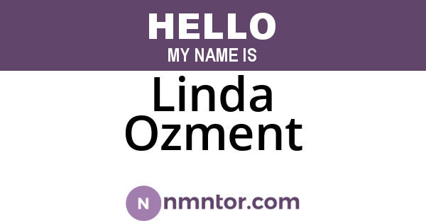 Linda Ozment