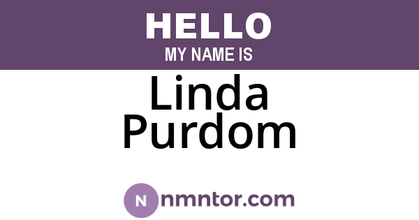 Linda Purdom